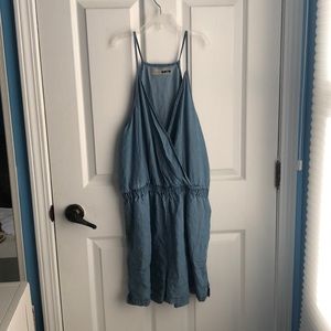 Topshop denim romper